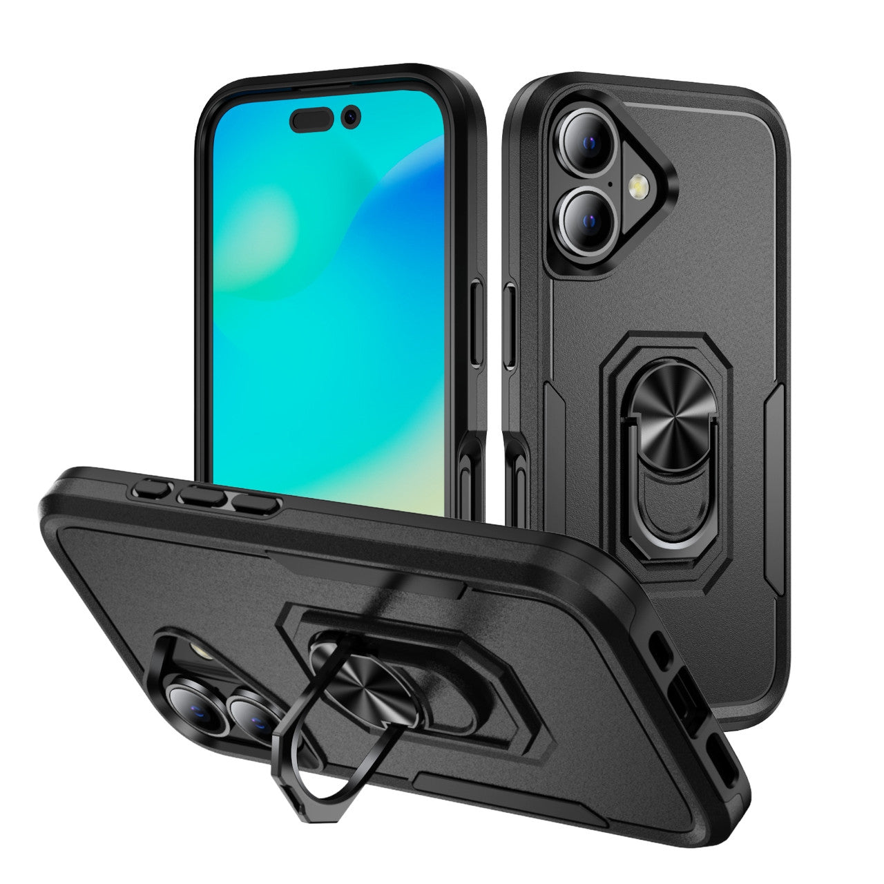 Coque robuste avec anneau pour iPhone 16 Plus Coque robuste avec anneau pour iPhone 16 Plus